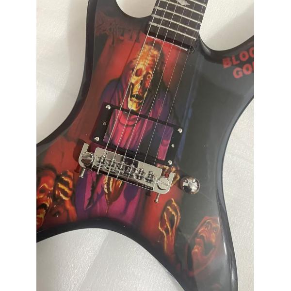 Custom B.C Rich Solid Printed Pattern Hydrographics Transfer Printing Rare Electric Guitar