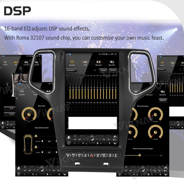 Авторадио для Jeep Grand Cherokee (2014-2019) 14,4 дюйма Android 13 Авто стерео GPS навигация беспроводная Carplay