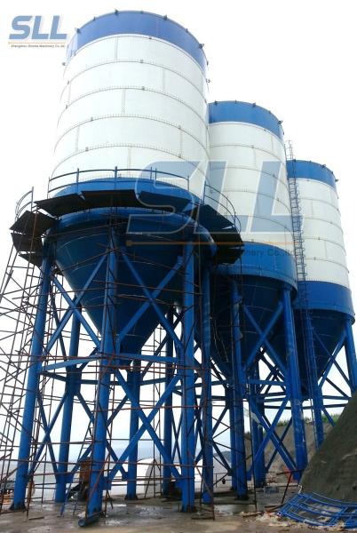 Bulk Powder Cement Storage Silo Easy Transportation 3100-8000mm Diameter