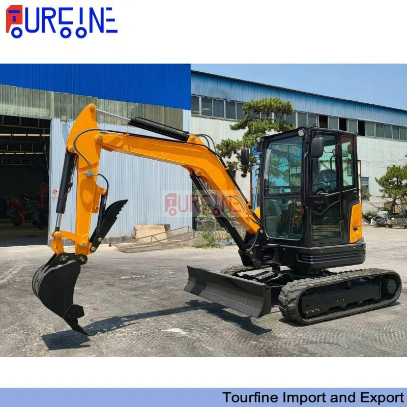 3.5 Ton Mini Crawler Excavator Machine With 0.11 CBM Bucket For Construction