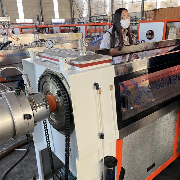 Single Screw Plastic Extrusion Machinery Electric Power HDPE PE Extrusion Production Line