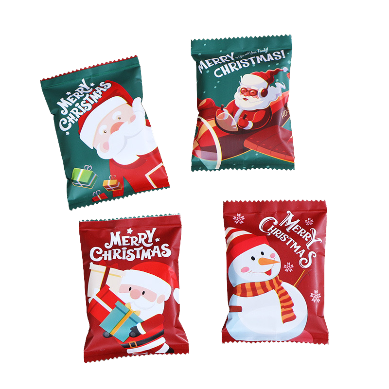Food Industrial Custom Printed Logo Candy Cookies Chocolate Jelly Toy Back Seal Bar Wrapper Self Sealing Plastic Bags Packaging