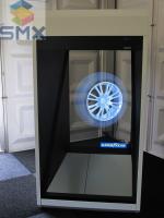 1 tomou partido a mostra da exposição da propaganda do holograma de HoloCube na exposição estereofônica