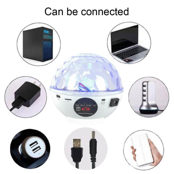 Голос - активированный диктор СИД RGB беспроводной Bluetooth света шарика диско зеркала