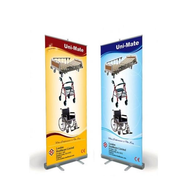 Innovative Advertising Stand Up Banners Convenient To Transport Attractive Easy Carry