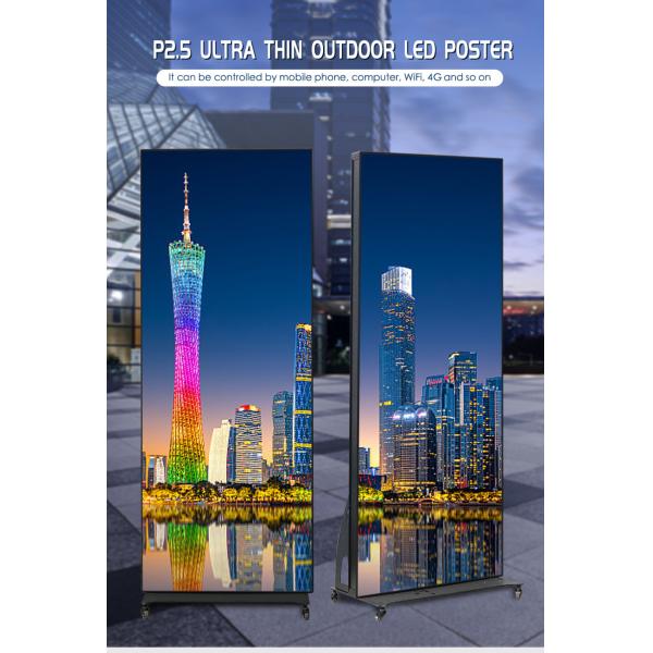 Flooring Standing Move Smart Digital Video Advertising Screen Outdoor P2.5