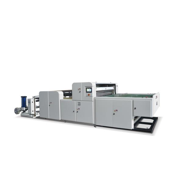 PVC Paper Roll To Sheet Cutting Machine 800mm With Material Conveyor