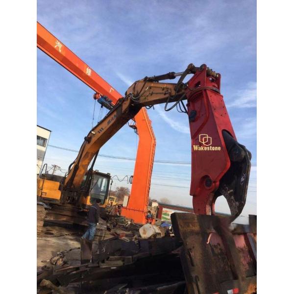 Metal Rotating Hydraulic Excavator Shears Abrasion Resistant Steel OEM