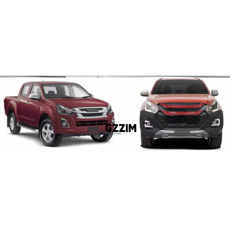 Комплект решетки Старый к новому передний бампер, используемый для DMAX 2016-2019 Обновление до DMAX 2024