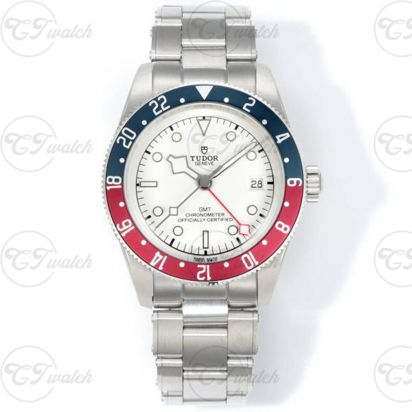 Tudor Black Bay GMT 41mm Red Blue Bezel Super Clone Watch Automatic Stainless Steel Jubilee Bracelet Dual Time Design