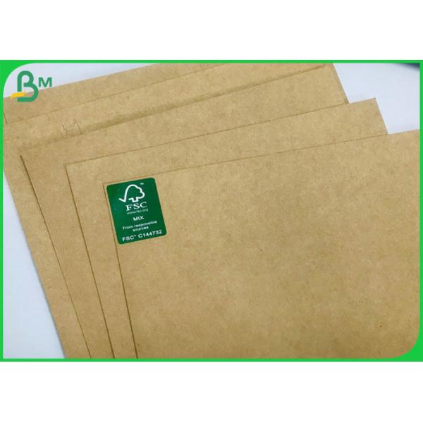 Uncoated Recycled and Virgin Bobina De Papel Kraft 90g to 450g Natural Brown