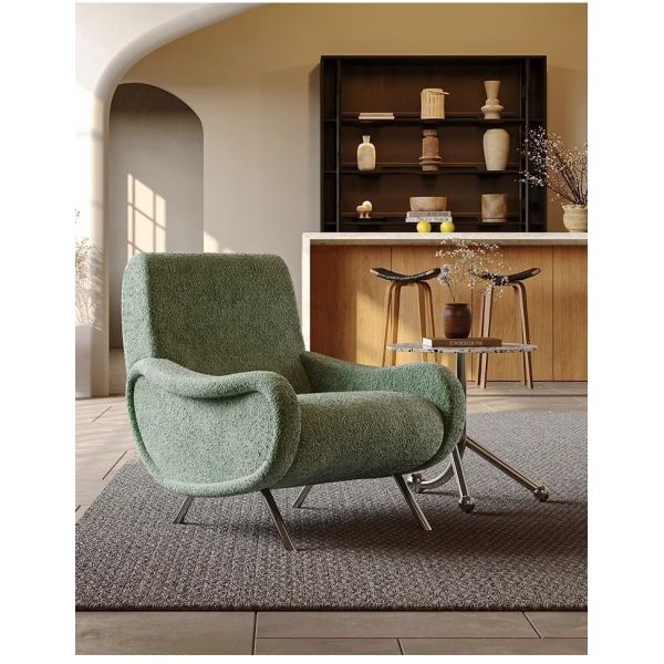 Custom Modern Style Single Sofa Chair Leisure Designer Lounge Chair Lazy Recliner Backrest Armchair for Living Room
