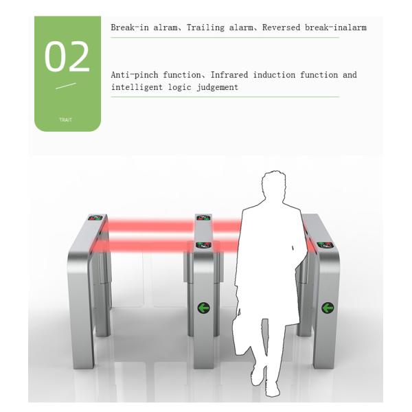AC220V 50HZ Speed Gate Turnstile Secure Automatic Button Remote Control