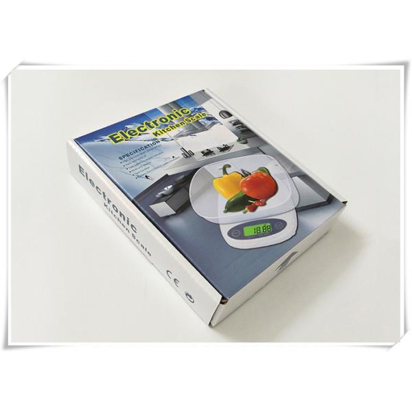 Small Size Electronic Kitchen Scales With Green Backlit LCD Display