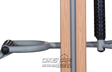 wooden street lamp outdoor fitness equipment massager
