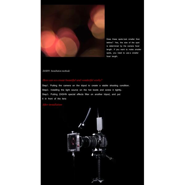 100 * 100mm ZASHN Filter For Portrait Photography , Special Effect Camera Lens Filter