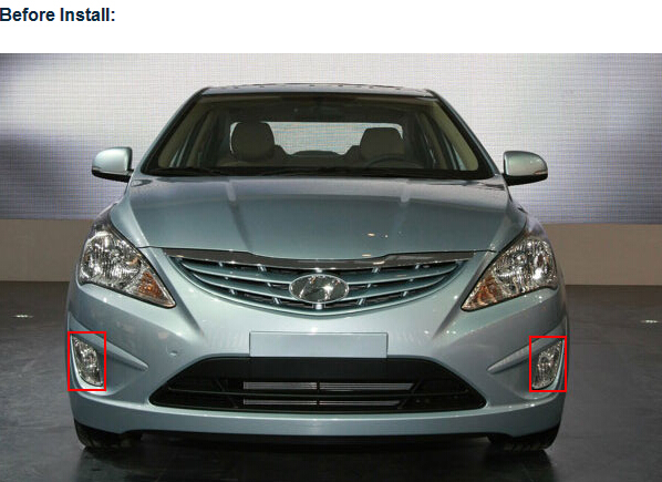 Hyundai Verna DRL LED Daytime driving Lights auto exterior led light