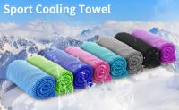 Toalla de enfriamiento de microfibra de colores múltiples suave, transpirable, fría, rápida y seca y toalla para el cuello del gimnasio al aire libre