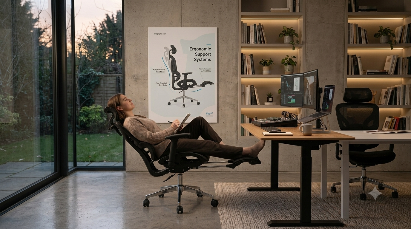 High‑quality ergonomic office mesh chair for office & remote workers