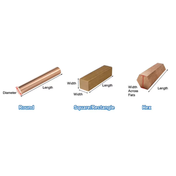 99% Pure Copper Rod C11000 C10200 C12000 C12200 20mm