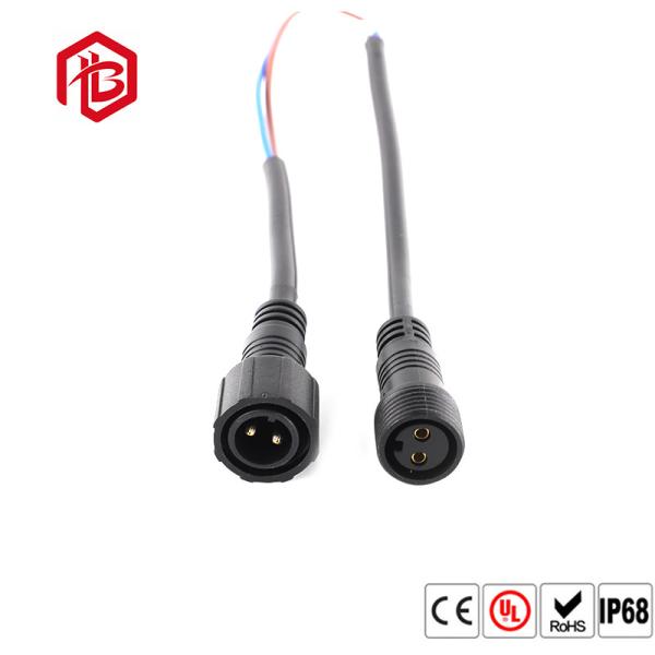 Threaded Interface Circular Big Head M18 IP67 2 Pin Connector