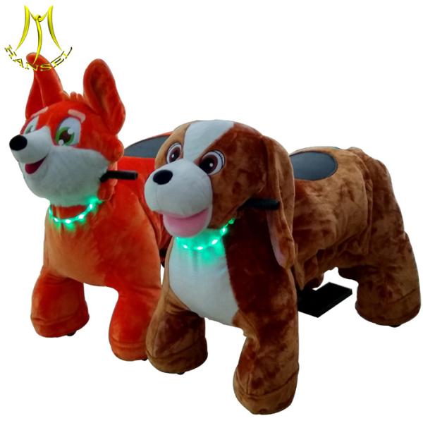Hansel battery operated animal electric scooter and giant plush animals ride for sale with plush animal riding scooter