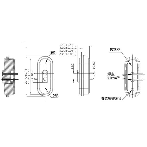 Connecteur magnétique personnalisé à 2 broches 12V Connecteur magnétique mâle femelle Noir