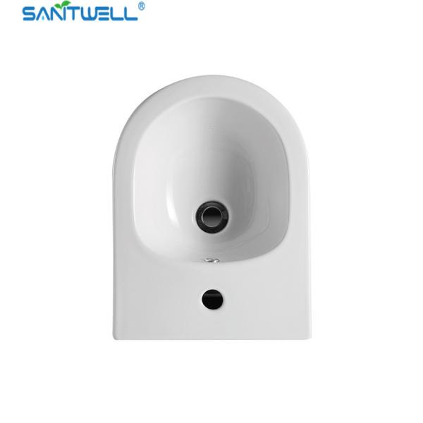 Tamanho branco de Hung Bidet 490*370*300 milímetro da parede da bandeja do WC do banheiro SWJ0431, assoalho - bidê montado