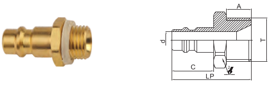 собственноручный латунный быстрый тип соединений 1.6MPa Semi автоматический