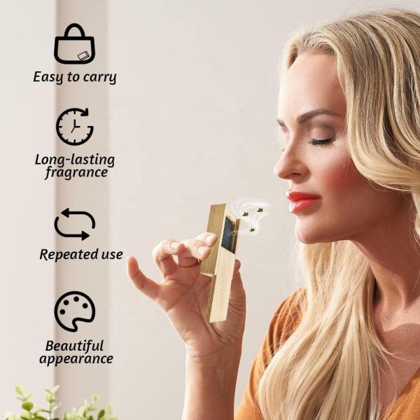 Car Air Freshener: Fragrance Diffuser Wood Box | Car Scents | Automatic Air Fresheners