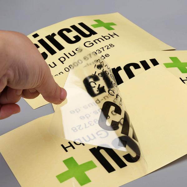 Cheap Custom Transparent Stickers Waterproof Clear Adhesive Labels With Design Printing