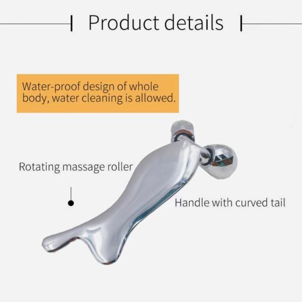 Zinc de aleación de cara y el cuello levantamiento masajista rodillo de la piel de ajuste de rejuvenecimiento herramienta de levantamiento facial