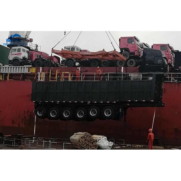 45 Cubic Meters Truck 6 Axle Dump Semi Trailer