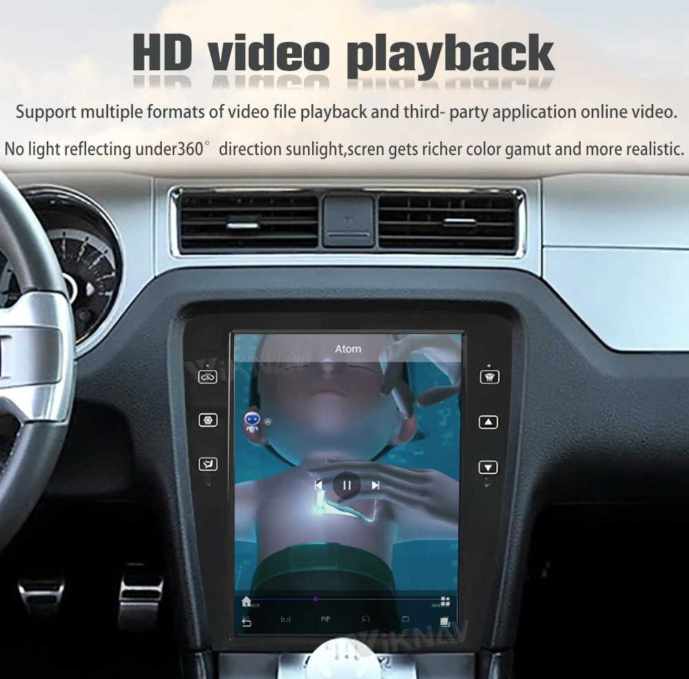 Viknav 12,1 дюймовый сенсорный экран 2009-2014 Mustang Ford Автомобильное радио Android Мультимедийный проигрыватель головный блок