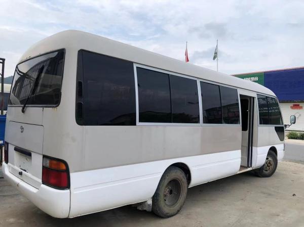 30 Seater Used Coaster Buses Mini Coach Bus 1HZ Front Engine Bus