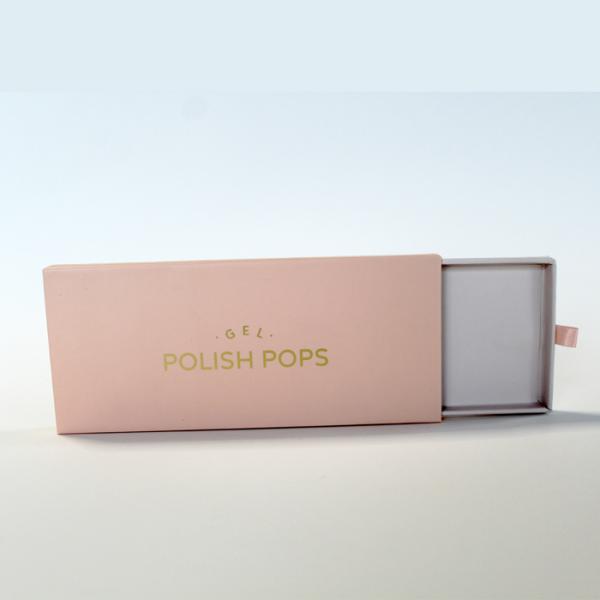Luxury Press on Nails Packaging Box with Glossy Lamination UV Coating and Varnishing for Beauty Manicure False Nails