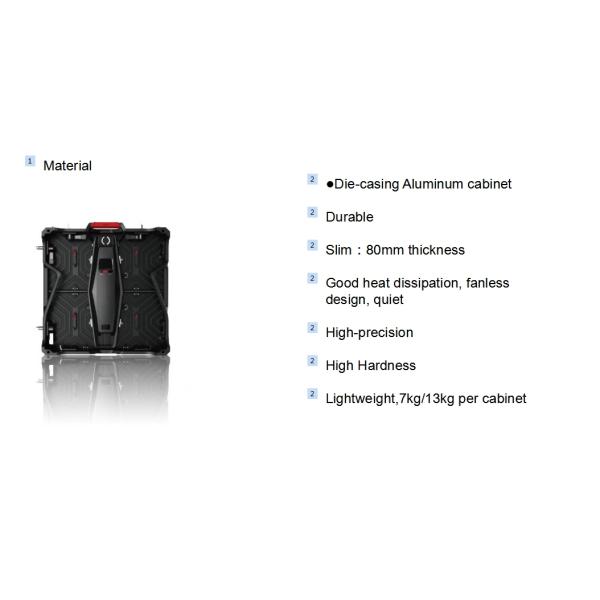 Light Weight P3.91 Indoor Rental Led Video Wall Display 50x100cm For Church Events