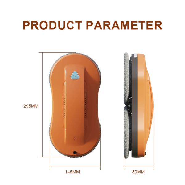Electric Cordless Vacuum Cleaner Oem Manufacture Window Cleaning Robot Water Tank 50ml