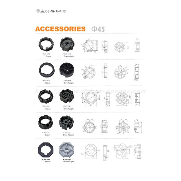 Шторка ролика мотора 15RPM AC 220V 10N.M трубчатая