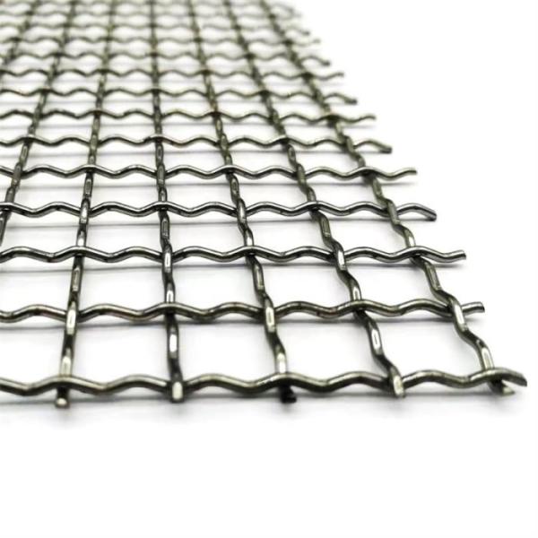 Vibrating Galvanized Sandstone Mine Screen Mesh 304SS Woven Crimped Wire Mesh