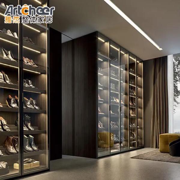 Мебель для спальни Люксовый дизайн Алюминиевая рама Система шкафа с аксессуарами