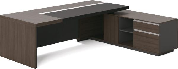 2.6M / 2.8M Office Executive Table Melamine Board Suitable For Boss And Manageral