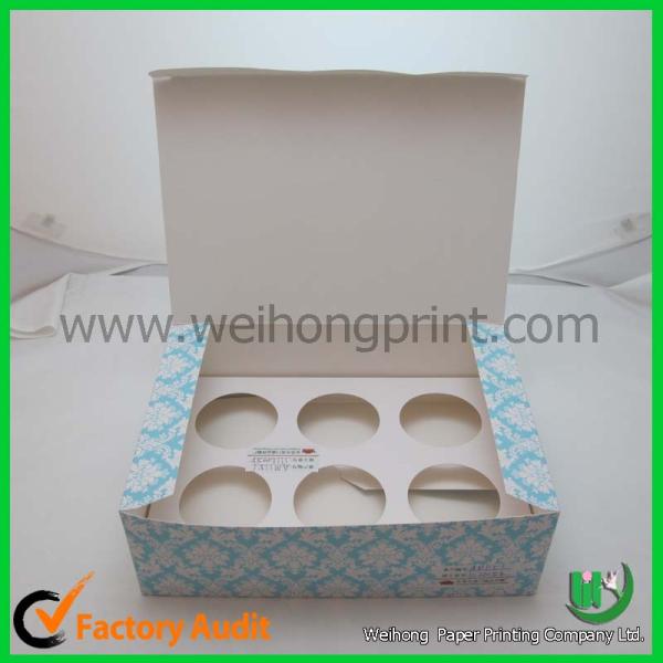 cupcake cake boxes for 1-24 cupcake, standard size,CMYK or Pantong color