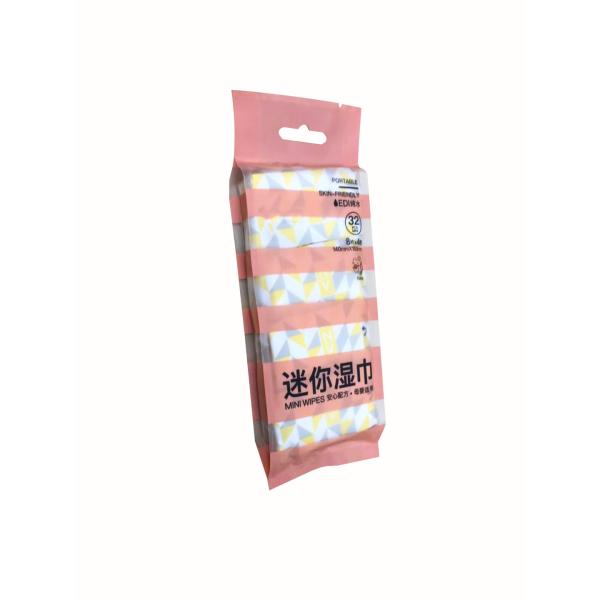 Pure Plant Fiber Super Mini Baby Wet Wipes Safe Formula For Mother And Baby