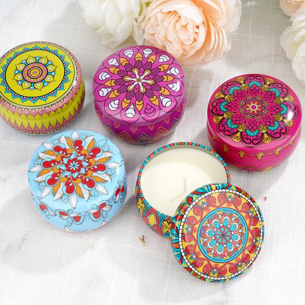 9 Pack Gift Set Burning Time About 12H Portable Nature Soy Wax