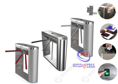 Meios torniquetes de aço inoxidável semi automáticos da altura, torniquete à altura da cintura