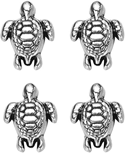 шарик античного прекрасного шкентеля черепахи 160pcs серебряный очаровывает подх