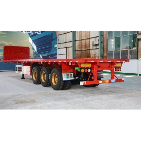 Multi Axle Low Bed Semi Trailer 60 80 100 Tons Lowboy Truck Semi Trailer High Strenth