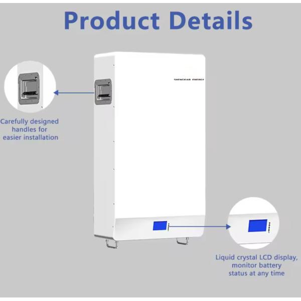 Solar Energy Solarbatteri 100ah 200ah 5kwh 10kwh Lithium Battery 48v Lifepo4 Power Wall Mounted Powerwall Battery Pack