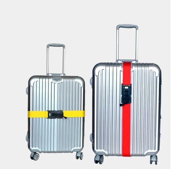 black 3- digital strap lock&Wholesale weighing electric webbing luggage strap&AH001 show weight luggage strap lock